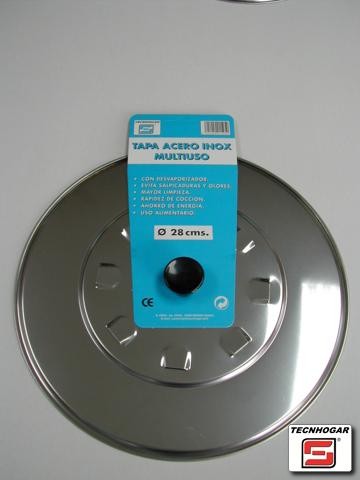 TAPA ACERO INOX 28cm